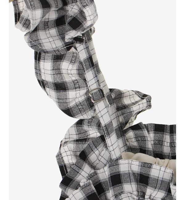  「フリルショルダーレースアップワンピ」|ワンピース|