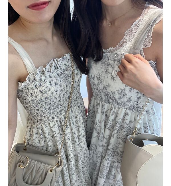 MAJESTICLEGON「2way肩リボンキャミワンピ」|ワンピース|