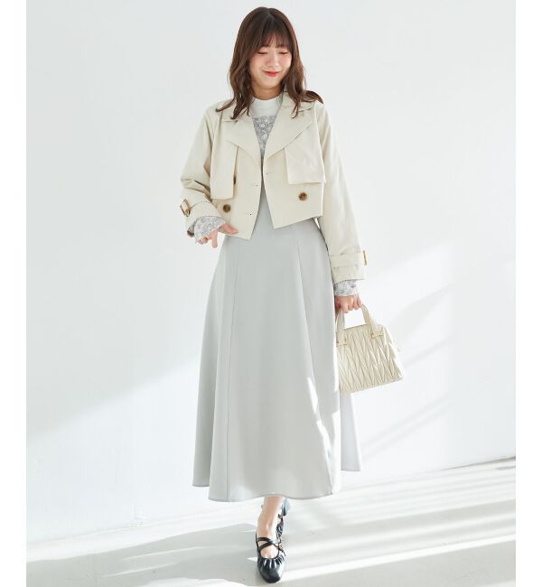 MAJESTICLEGON「ウエストきゅっとオフショルワンピ」|ワンピース|