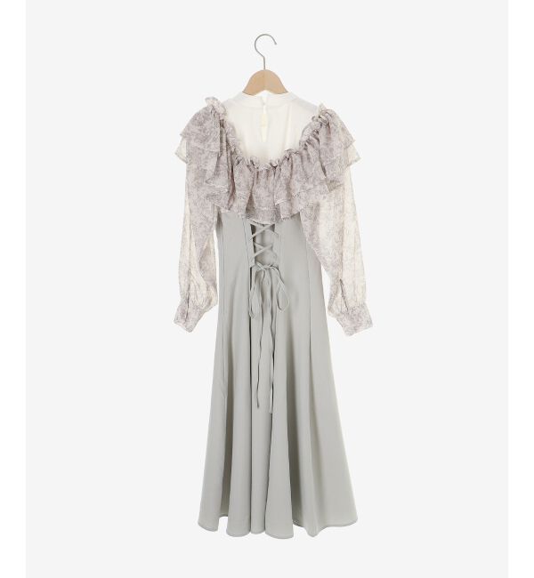 MAJESTICLEGON「ウエストきゅっとオフショルワンピ」|ワンピース|