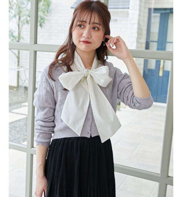 MAJESTICLEGON「バリエボウタイブラウス」|シャツ・ブラウス|