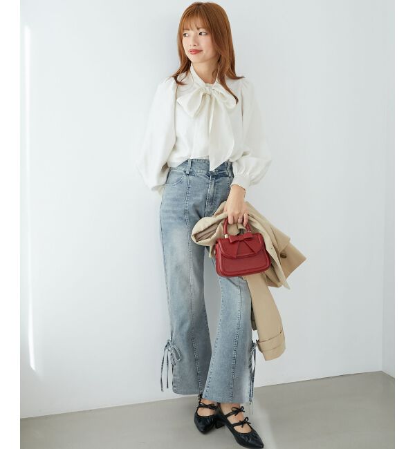 MAJESTICLEGON「バリエボウタイブラウス」|シャツ・ブラウス|