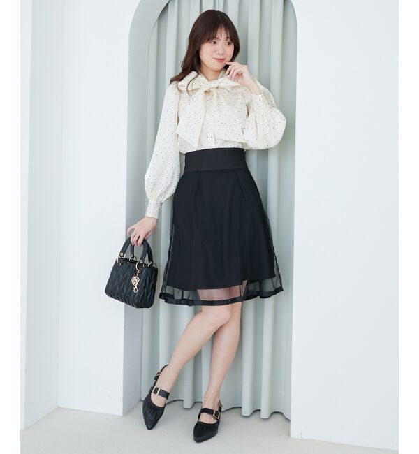 MAJESTICLEGON「バリエボウタイブラウス」|シャツ・ブラウス|