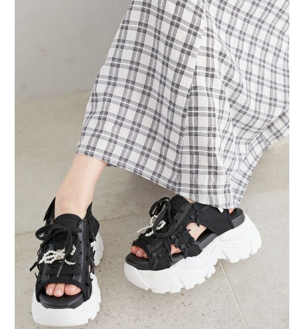  「2WAYデコリボンスポサン」|サンダル|