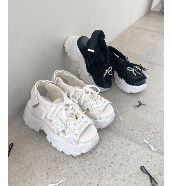  「2WAYデコリボンスポサン」|サンダル|