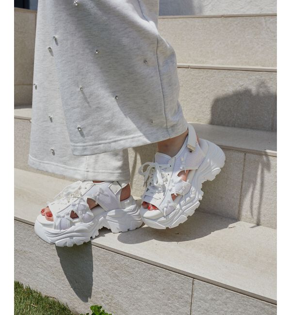  「2WAYデコリボンスポサン」|サンダル|