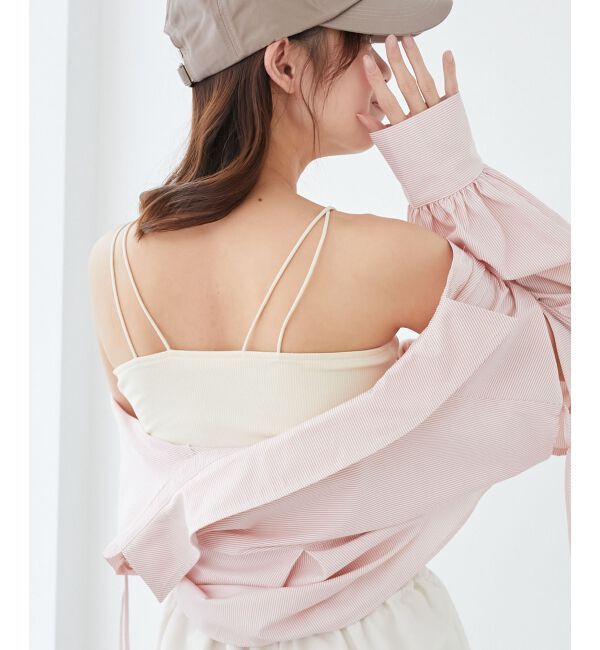  「カップ付きキャミソール」|キャミソール|