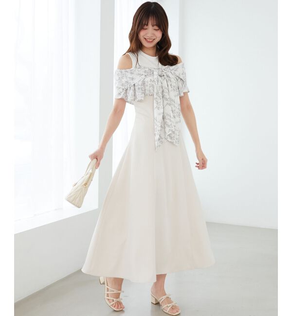  「ウエストきゅっとリボンワンピース」|ワンピース|ｱｲﾎﾞﾘｰ柄