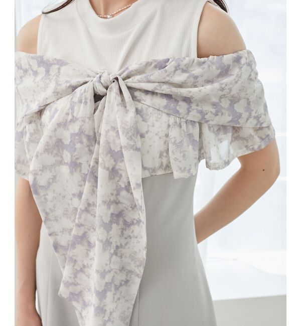  「ウエストきゅっとリボンワンピース」|ワンピース|