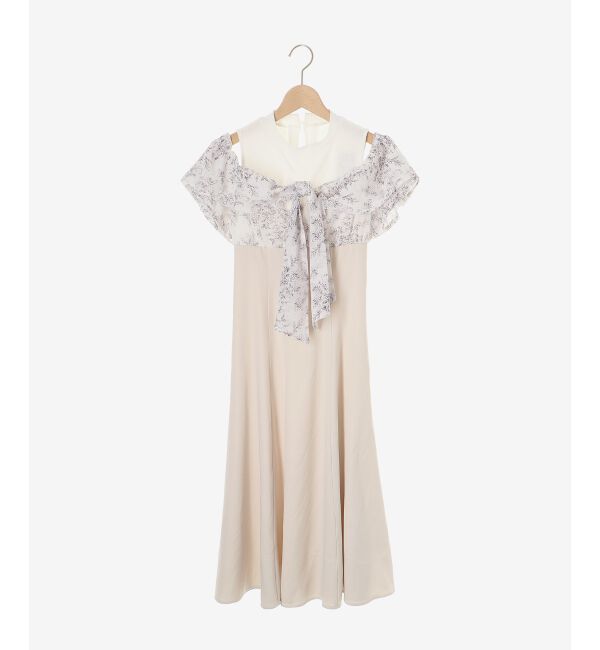  「ウエストきゅっとリボンワンピース」|ワンピース|