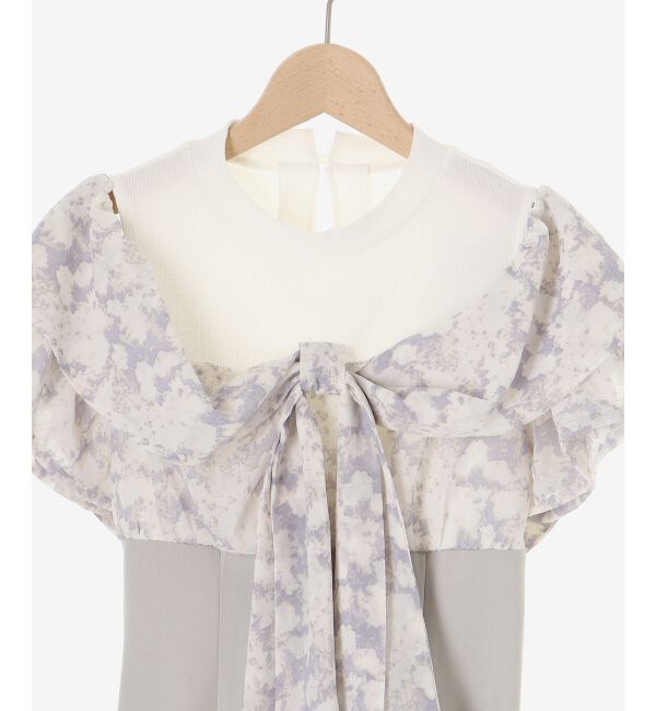  「ウエストきゅっとリボンワンピース」|ワンピース|