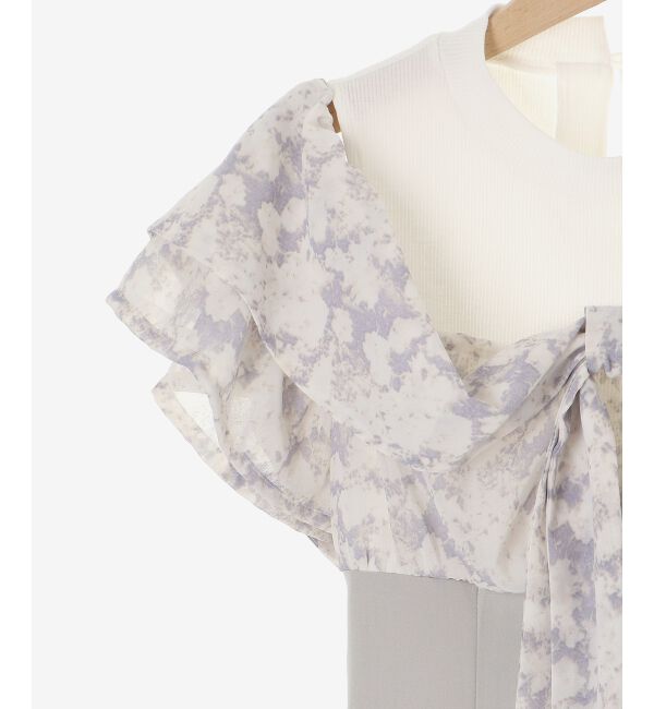  「ウエストきゅっとリボンワンピース」|ワンピース|