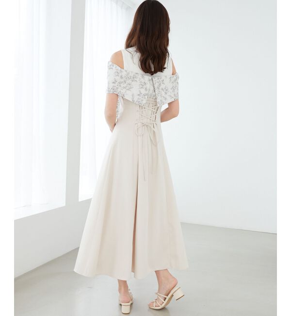  「ウエストきゅっとリボンワンピース」|ワンピース|