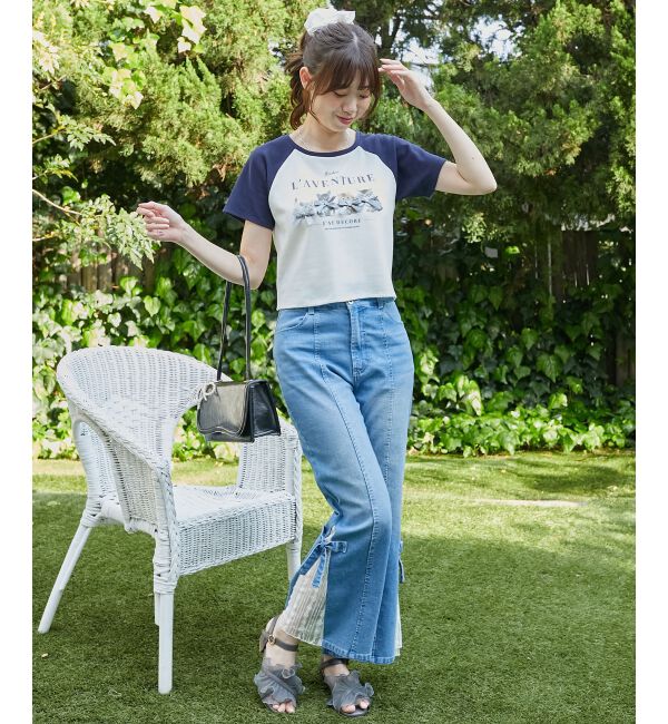  「ラグランネコチャンTシャツ」|Tシャツ・カットソー|