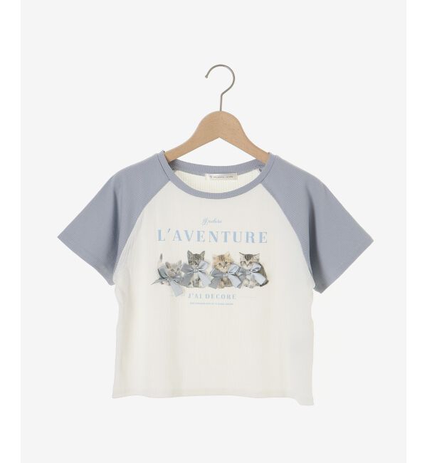  「ラグランネコチャンTシャツ」|Tシャツ・カットソー|