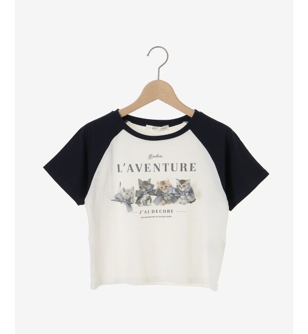  「ラグランネコチャンTシャツ」|Tシャツ・カットソー|