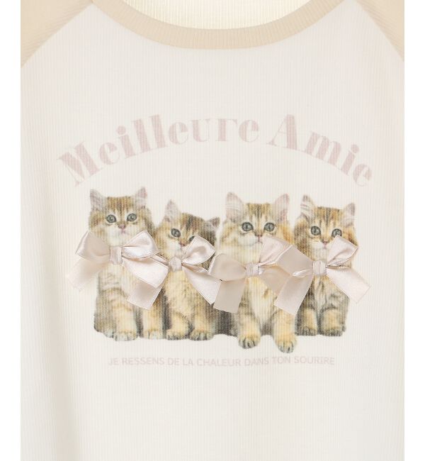  「ラグランネコチャンTシャツ」|Tシャツ・カットソー|