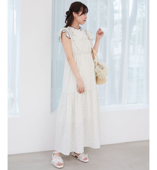  「肩リボンキャミワンピース」|ワンピース|