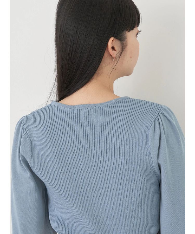 earth music&ecology「袖ポイントニットプルオーバー」|ニット・セーター|