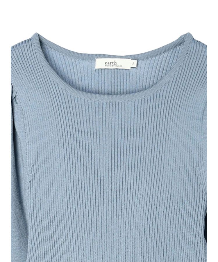 earth music&ecology「袖ポイントニットプルオーバー」|ニット・セーター|