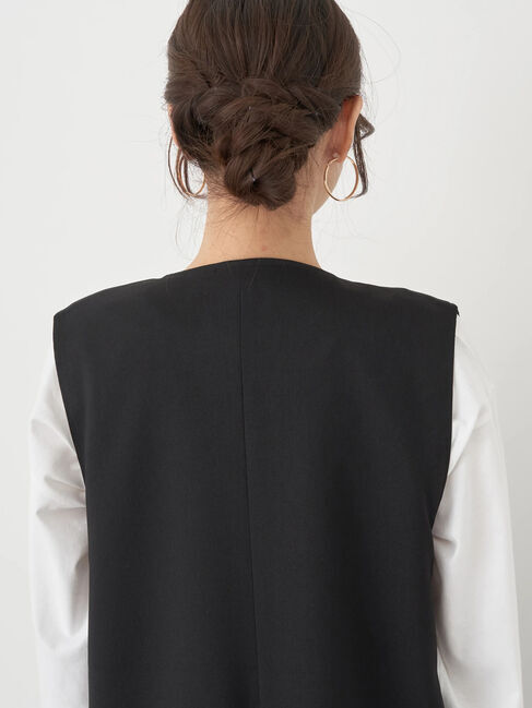 earth music&ecology「ノーカラージレ」|ベスト・ジレ|