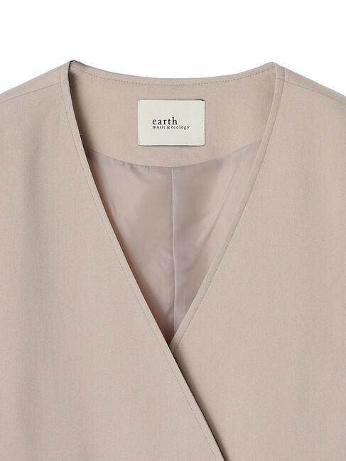 earth music&ecology「ノーカラージレ」|ベスト・ジレ|