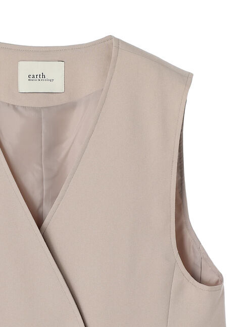 earth music&ecology「ノーカラージレ」|ベスト・ジレ|