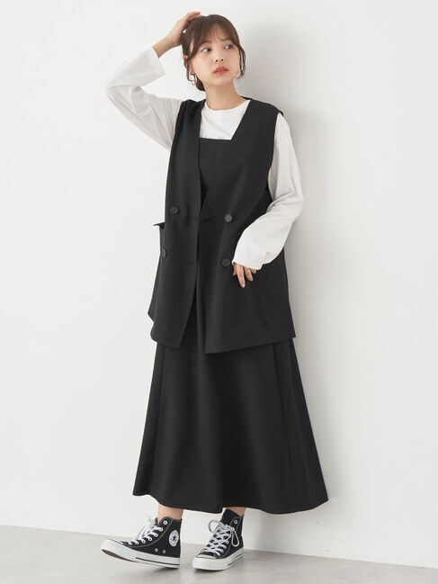 earth music&ecology「ノーカラージレ」|ベスト・ジレ|