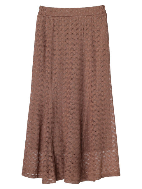 earth music&ecology「カットレースフレアスカート」|フレア|