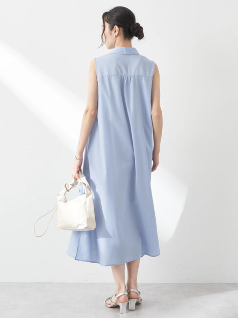 earth music&ecology「SET2点シャーリングビスチェ&times;シャツワンピース」|ワンピース|