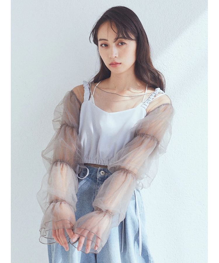 earth music&ecology「袖デザインシアープルオーバー」|Tシャツ・カットソー|