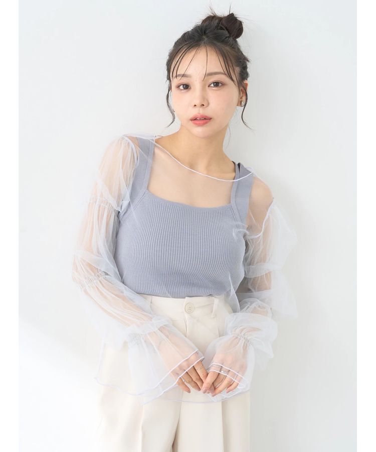 earth music&ecology「袖デザインシアープルオーバー」|Tシャツ・カットソー|