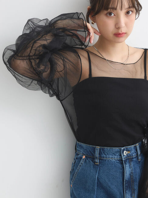 earth music&ecology「袖デザインシアープルオーバー」|Tシャツ・カットソー|