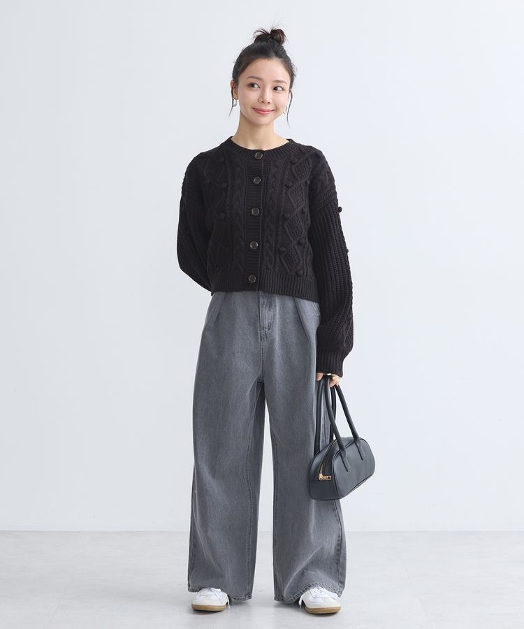 earth music&ecology「タックホックデニムパンツ」|デニム|