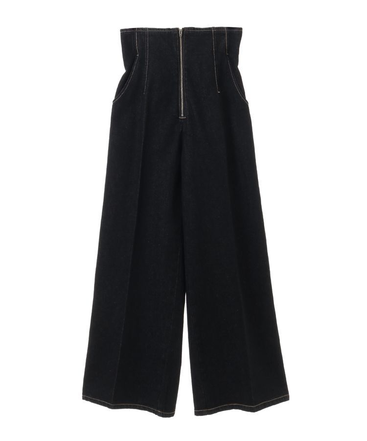 earth music&ecology「フロントジップデニムパンツ」|デニム|