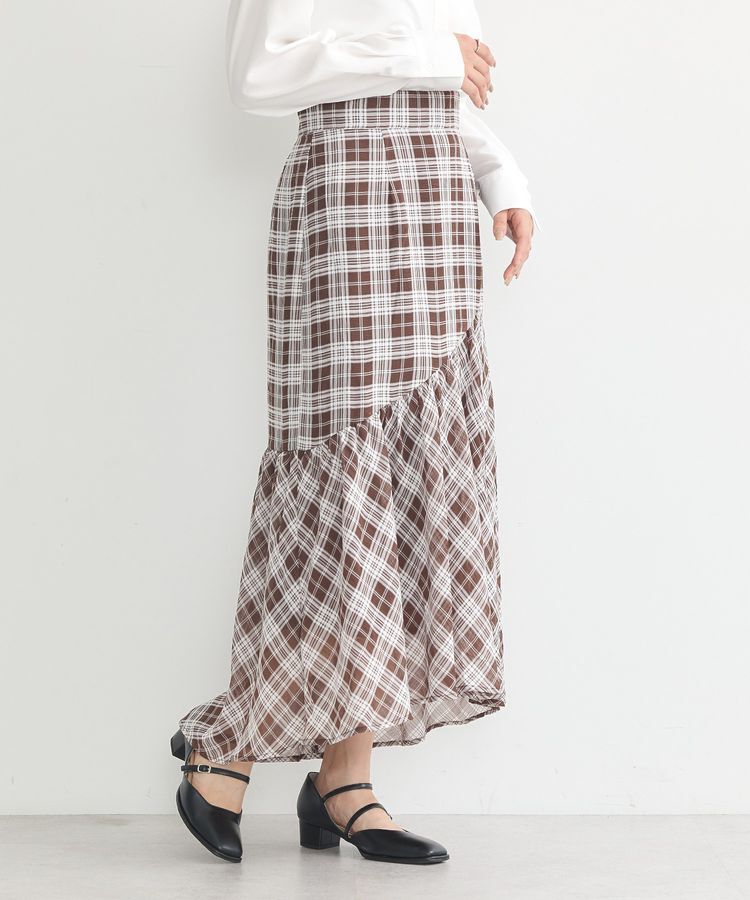 earth music&ecology「イレヘムチェックスカート」|スカート|