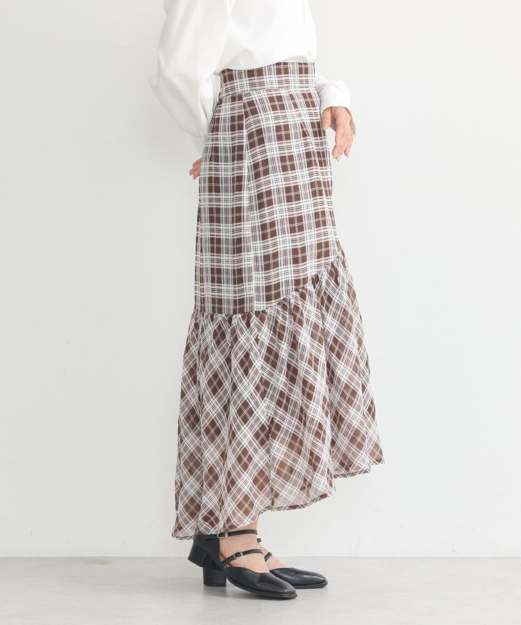 earth music&ecology「イレヘムチェックスカート」|スカート|