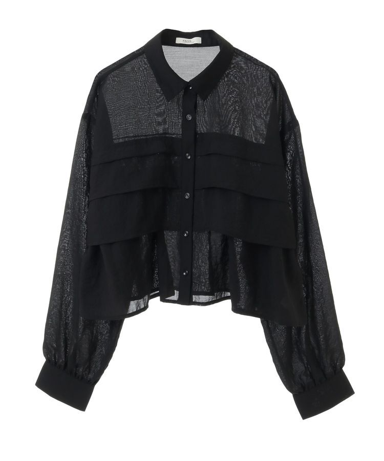 earth music&ecology「ティアードシャツ」|シャツ・ブラウス|Black