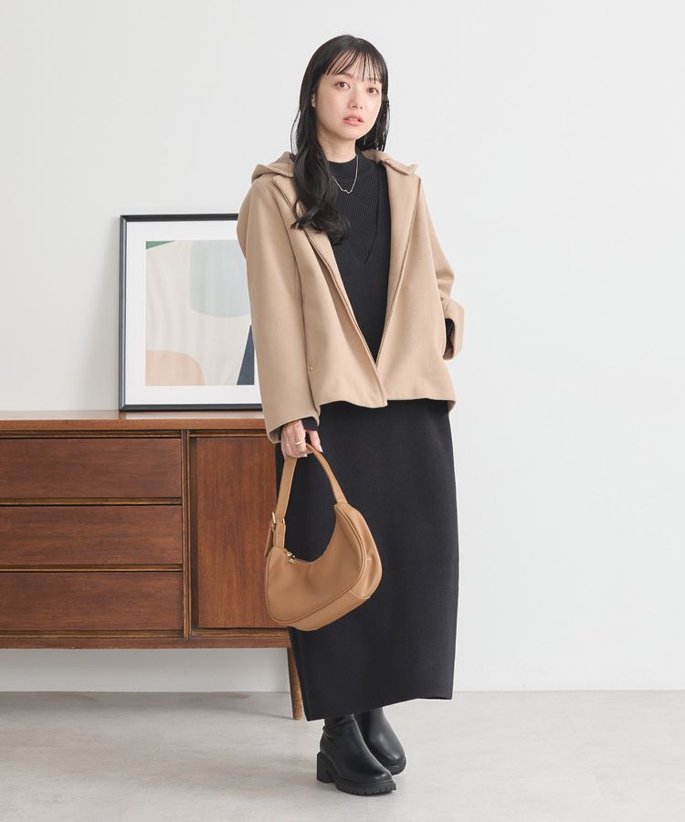 earth music&ecology「2Wayフードショートコート」|その他|