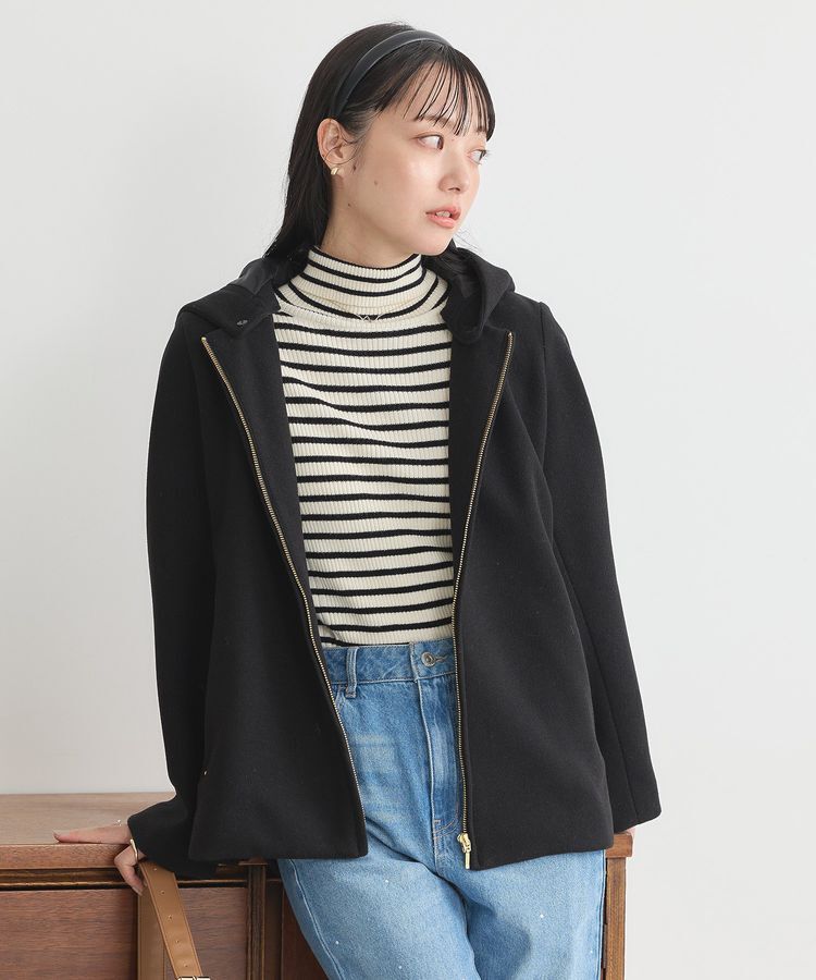 earth music&ecology「2Wayフードショートコート」|その他|