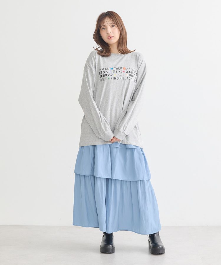 earth music&ecology「いいことワードロゴTシャツ」|Tシャツ・カットソー|