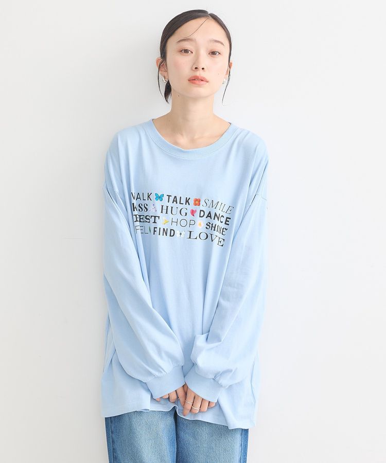 earth music&ecology「いいことワードロゴTシャツ」|Tシャツ・カットソー|