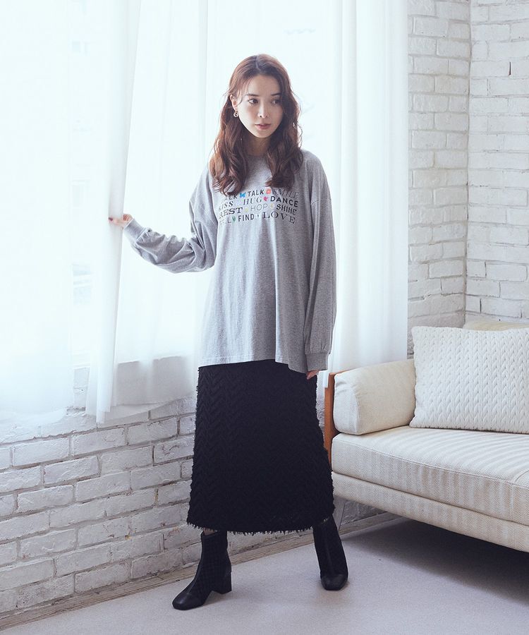 earth music&ecology「いいことワードロゴTシャツ」|Tシャツ・カットソー|