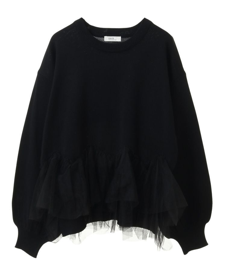 earth music&ecology「チュールヘムニットプルオーバー」|ニット・セーター|