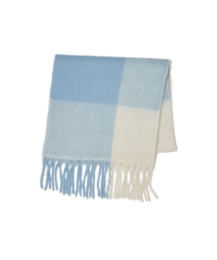 earth music&ecology「ボリュームチェックマフラー」|マフラー|