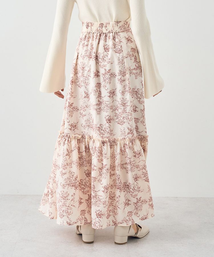 earth music&ecology「フロントZIPティアードスカート」|スカート|