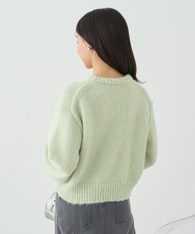 earth music&ecology「スパンコールショートニットプルオーバー」|ニット・セーター|