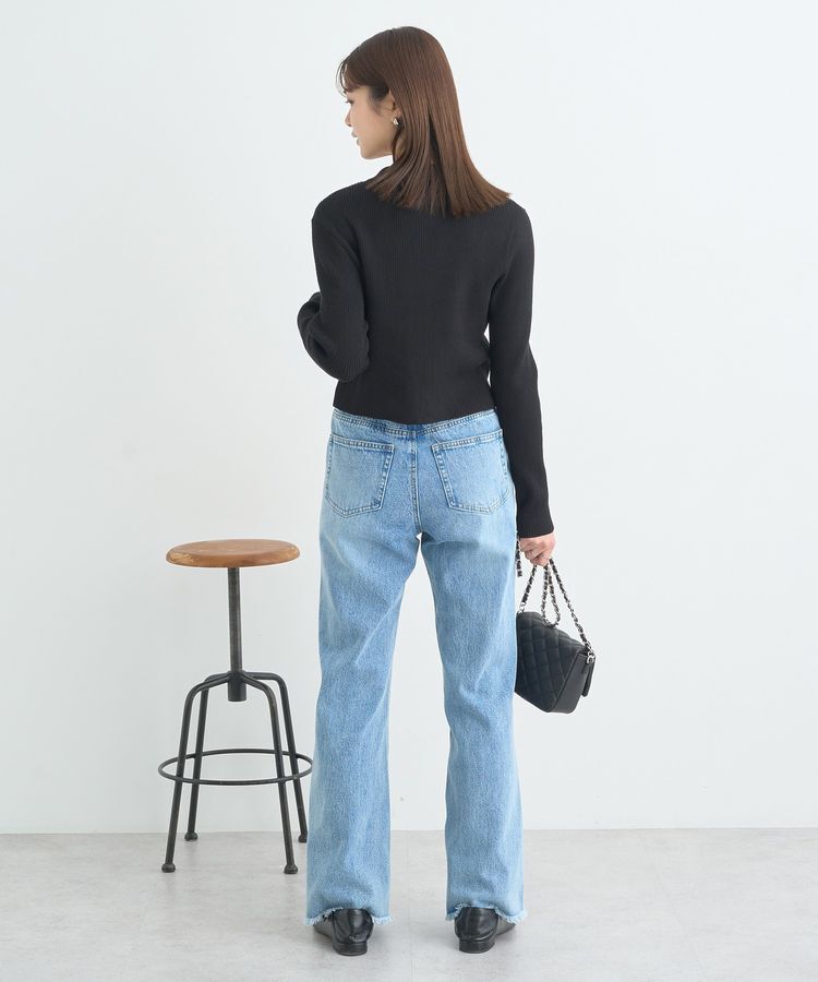 earth music&ecology「Wジップリブカーディガン」|カーディガン|