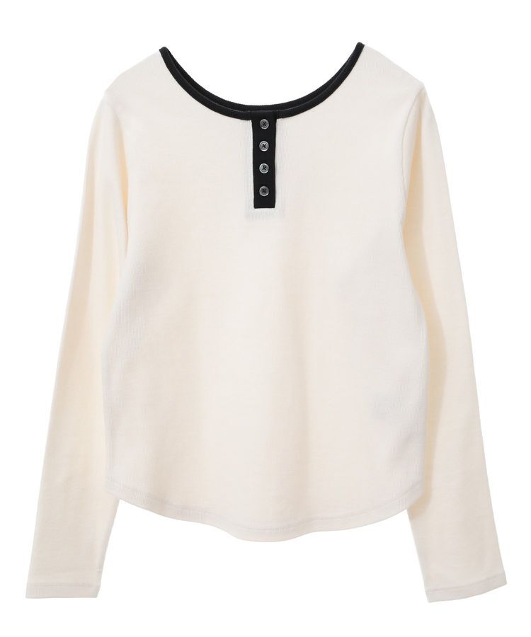 earth music&ecology「2WAY釦リブプルオーバー」|Tシャツ・カットソー|