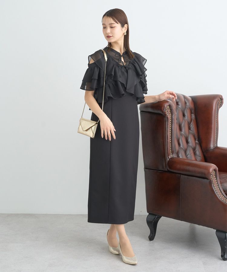 earth music&ecology「SET2点フリルボレロ＋ナローワンピース」|ワンピース|